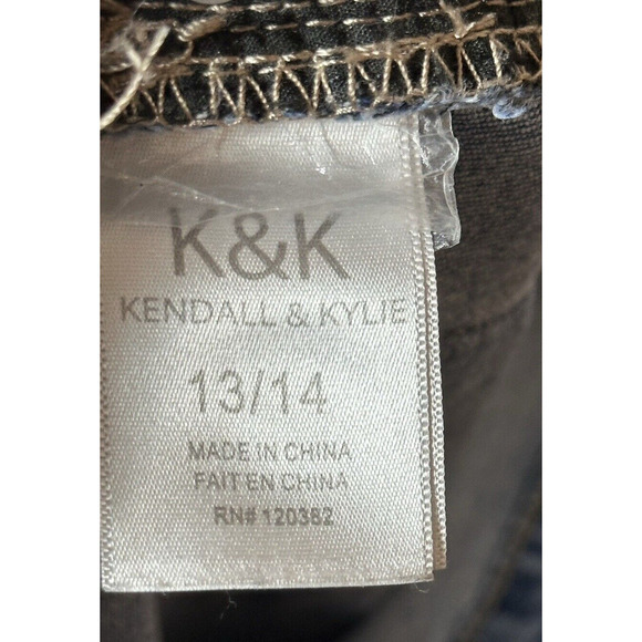 Kendall & Kylie Jeans Juniors 13 / 14 Blue Light Wash Distressed Straight Y2K - Picture 8 of 11